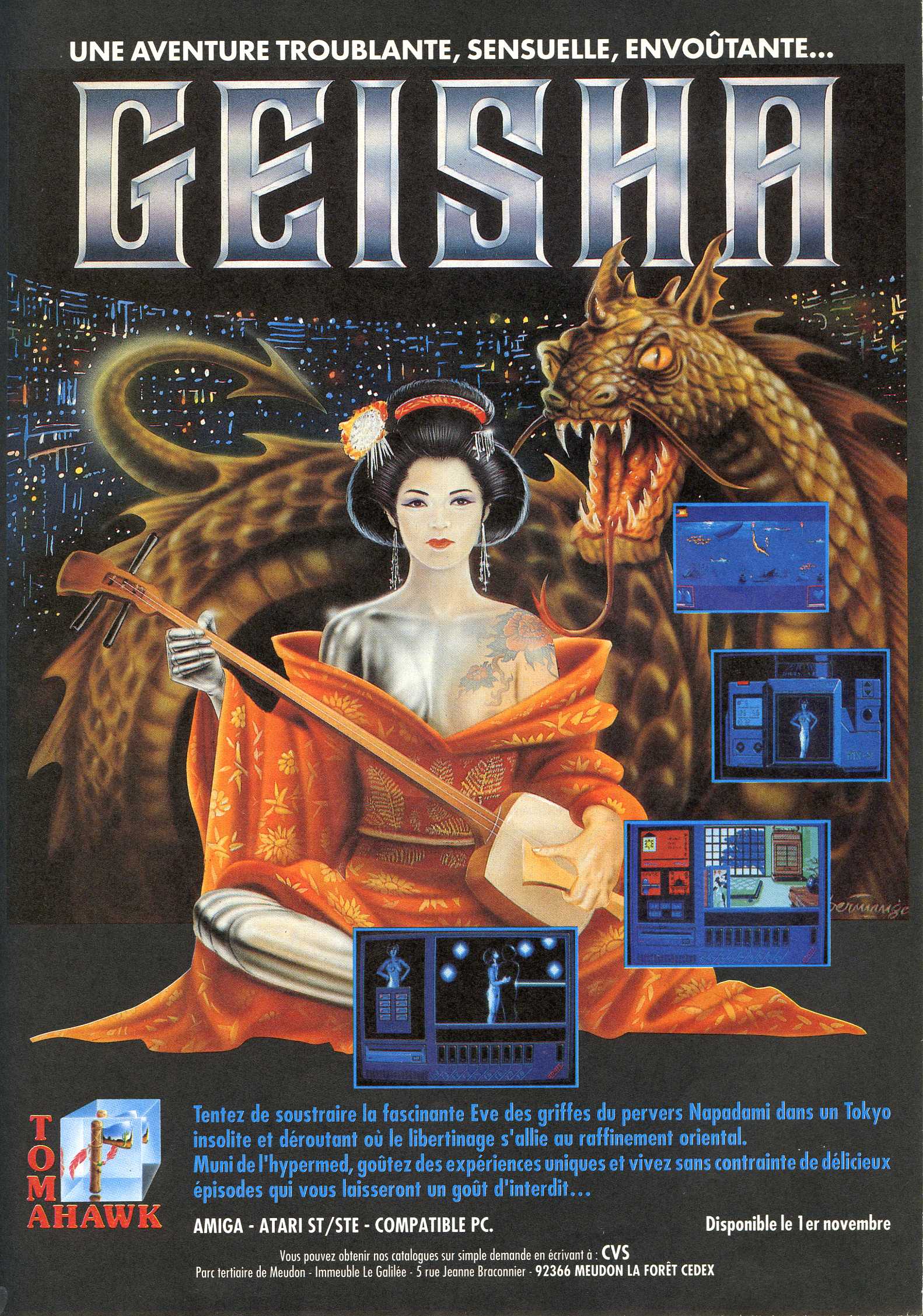 Jeux retro sur le thème du Japon - Page 2 Geisha-1990